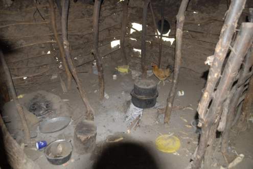 Als K&uuml;che dienender Geb&auml;udeteil.