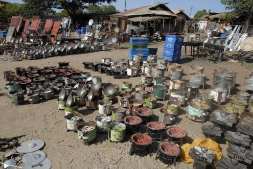 Cookers manufactured from junk materials.