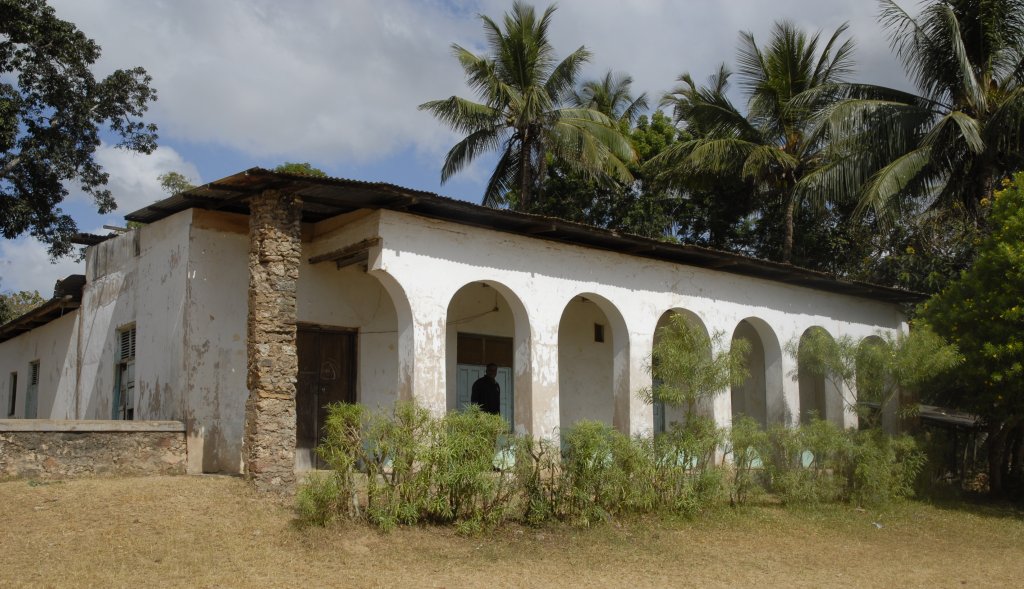 Former mission building of Dr. Krapf in Rabai — well preserved in its original state with the sole exception of the ancient roof framework which got lost during the ages.