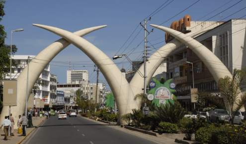 Tusks — the icons of Mombasa, the Kenyan metropolis that is situated right at the Indian Ocean coast of East Africa.
