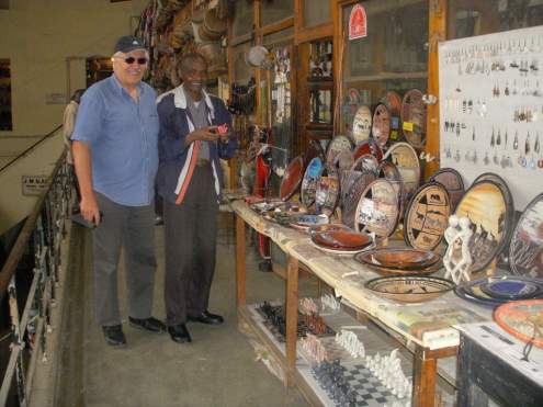 This society member visited the main Nairobi market-hall.