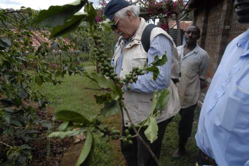 This society member paid a visit to a coffee factory in the Kenyan highlands (near the Aberdares mountain range).