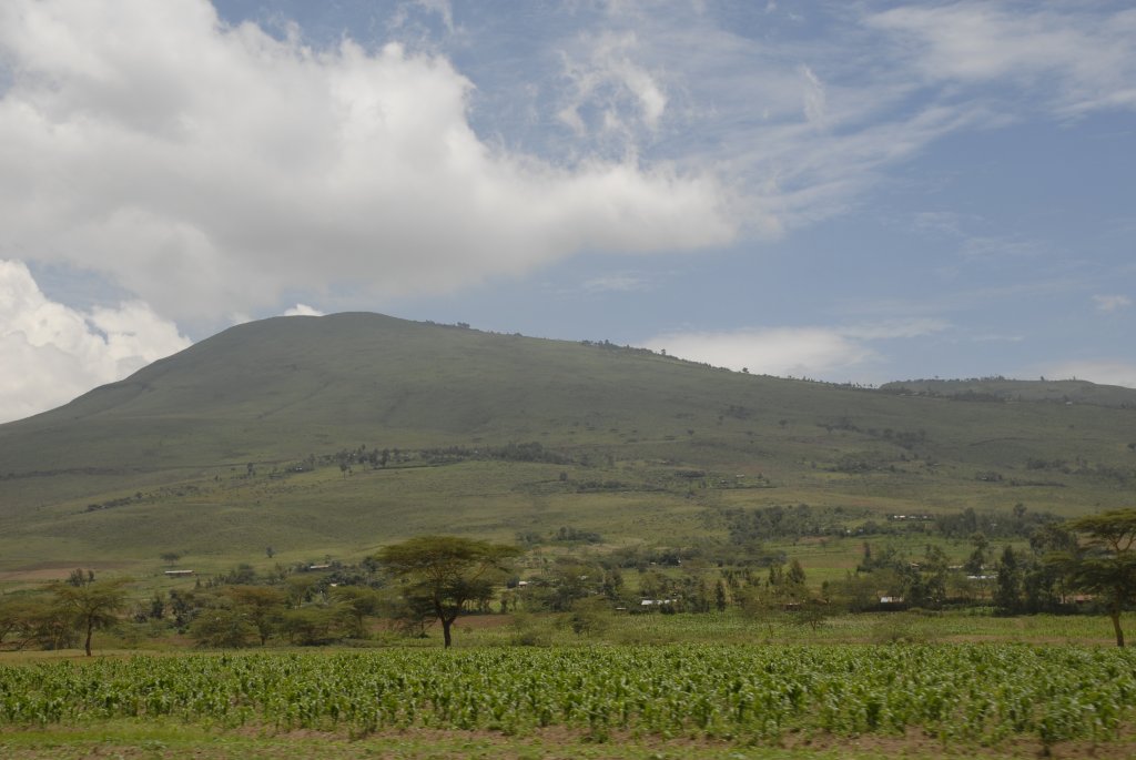 Landscape of the Kerio Valley, which is part of the East African Rift Valley (near Lake Naivasha, on the road to Nakuru).