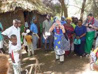 Meeting at the new bee house
