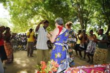 Village dancing party