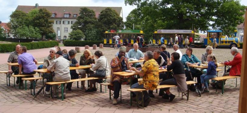 Guests of the society and all interested parties were invited to dine at the society's café-and-information tent thereby supporting our work in Africa.