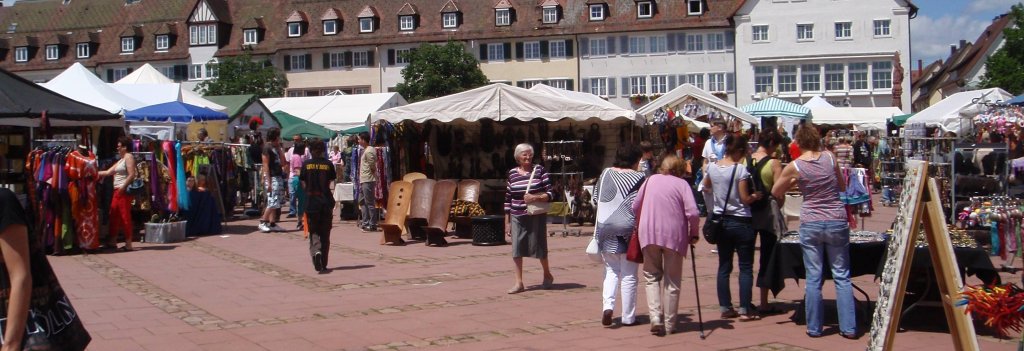 Freudenstadt's market place — the main venue of Freudenstadt's Africa Festival.