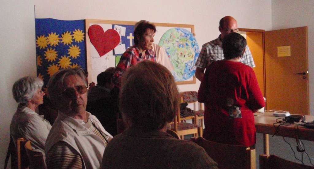 Some visitors who were attending the movie on our society's work in Africa.