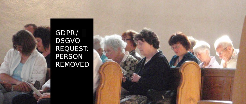 Some of the congregation participating in the service.