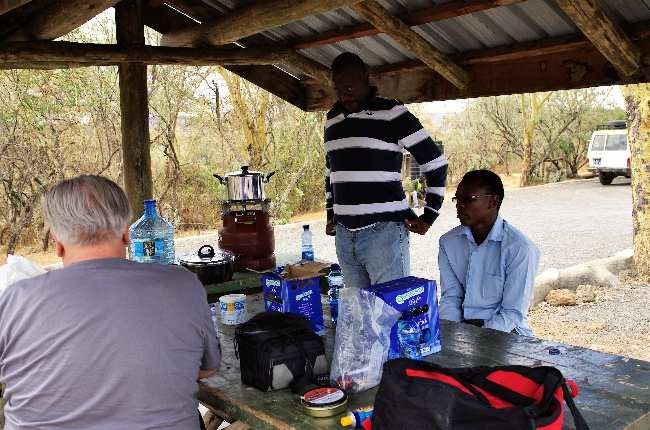 Beim Picknick unterwegs.