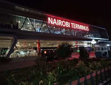 Bahnhof in Nairobi.