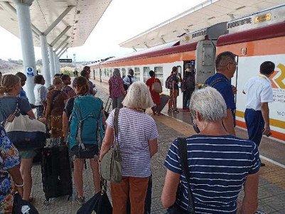 R&uuml;ckfahrt nach Hause.